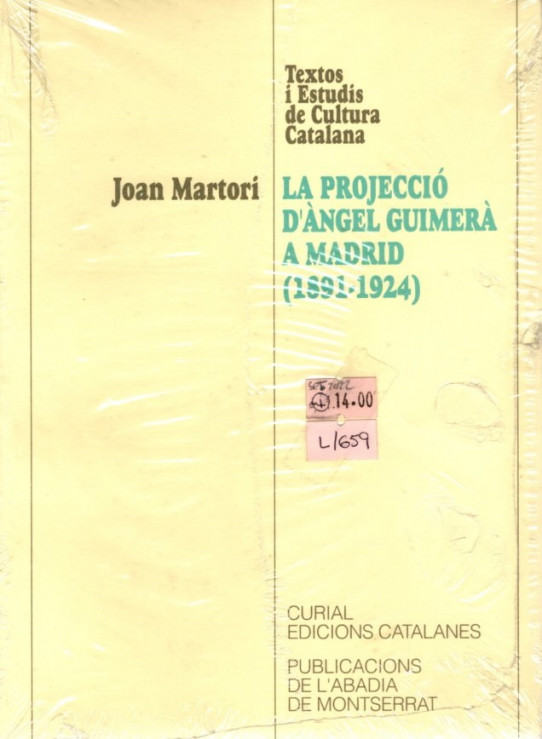 LA PROJECCIÓ D'ÀNGEL GUIMERÀ A MADRID (1891-1924)