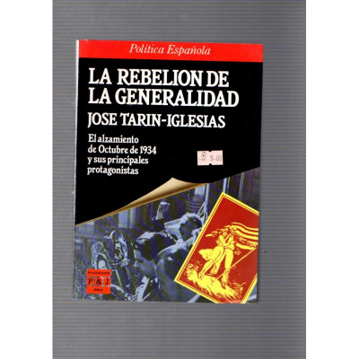 La rebelión de la Generalidad / José Tarín-Iglesias