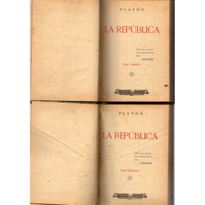 La República 2 Vol. / Platón