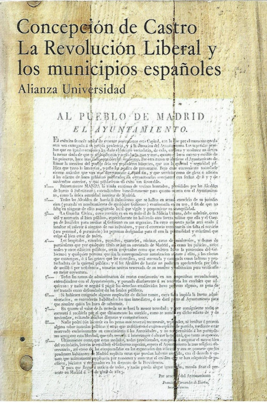 LA REVOLUCIÓN LIBERAL Y LOS MUNICIPIOS ESPAÑOLES (1812-1868)