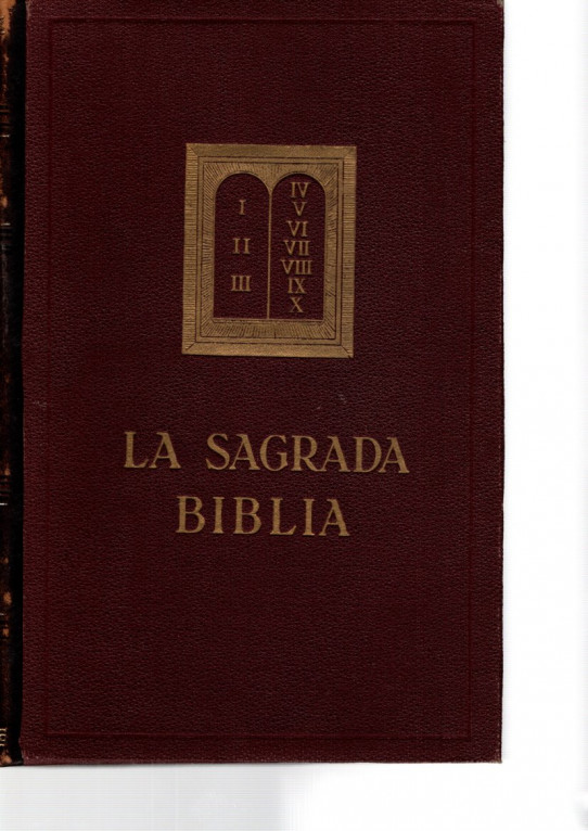 LA SAGRADA BIBLIA. NUEVO TESTAMENTO (2 Volumenes) y ANTIGUO TESTAMENTO  (6 Volumenes)