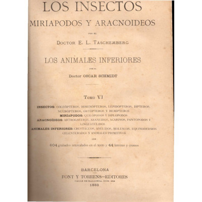 La Vida de los animales : conocimiento general del reino animal / Alfred Edmund Brehm