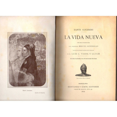 La vida nueva / Dante Alighieri (Viada y Lluch, Luis Carlos )