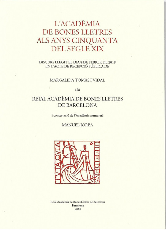 L'ACADEMIA DE BONES LLETRES ALS ANYS CINQUANTA DEL SEGLE XIX