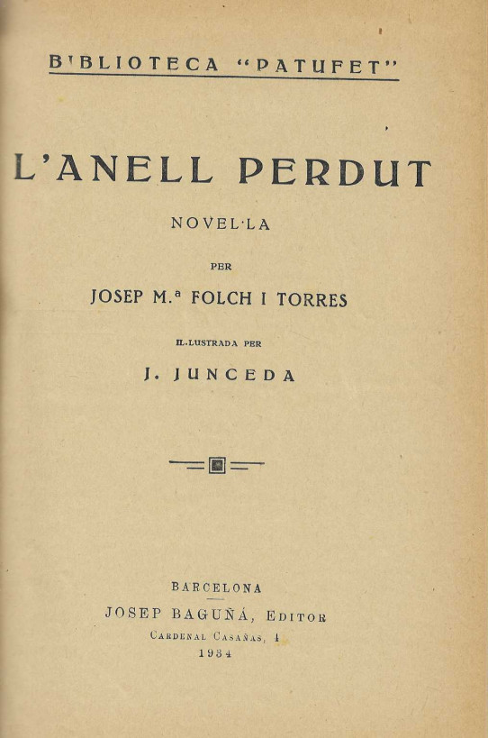 L'anell perdut.