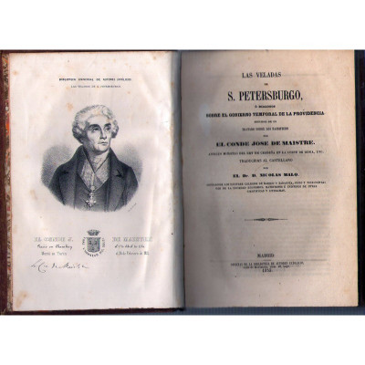 Las veladas de S. Petersburgo / Joseph de Maistre