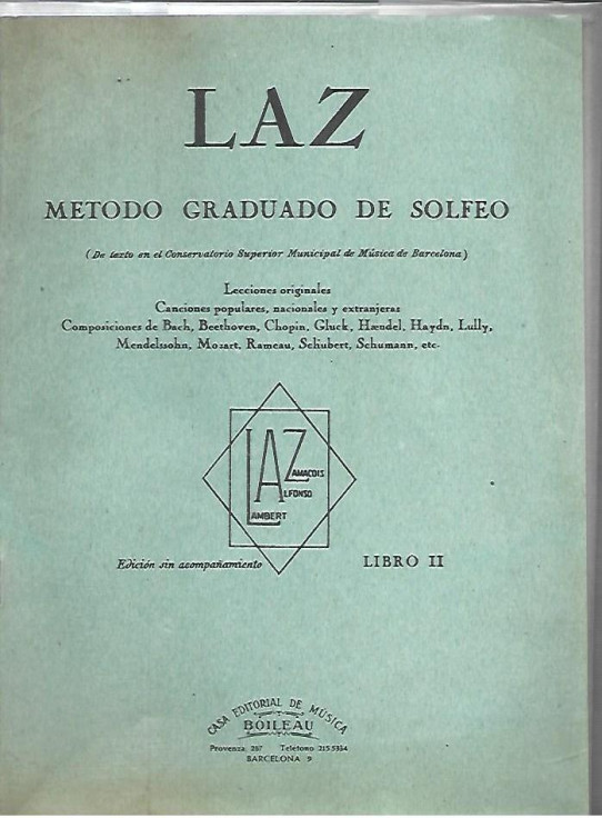 LAZ. Metodo graduado de soleo libro II