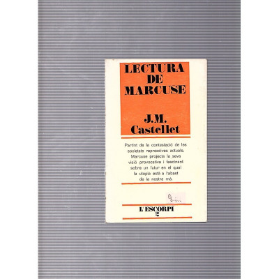 Lectura de Marcuse / J.M. Castellet