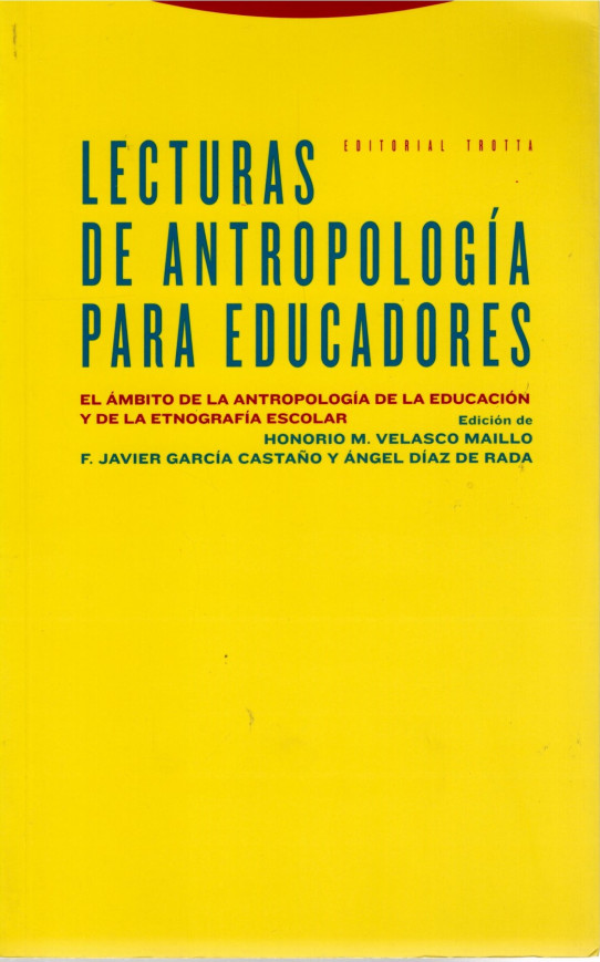 LECTURAS DE ANTROPOLOGIA PARA EDUCADORES