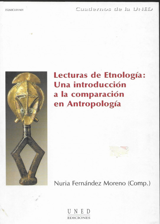 LECTURAS DE ETNOLOGIA: IMA INTRODUCCIÓN A LA COMPARACIÓN EN ANTROPOLOGIA
