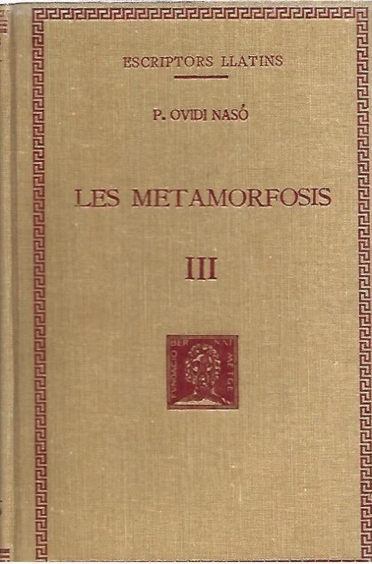 LES METAMORFOSIS Volum III  (Ovidi)