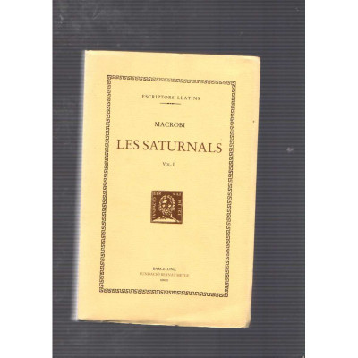 Les saturnals Vol. I / Macrobi