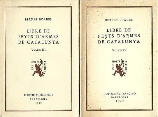 LIBRE DE FEYTS D'ARMES DE CATALUNYA 5 Volums