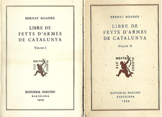 LIBRE DE FEYTS D'ARMES DE CATALUNYA 5 Volums