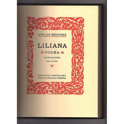 Liliana : poema / Apeles Mestres