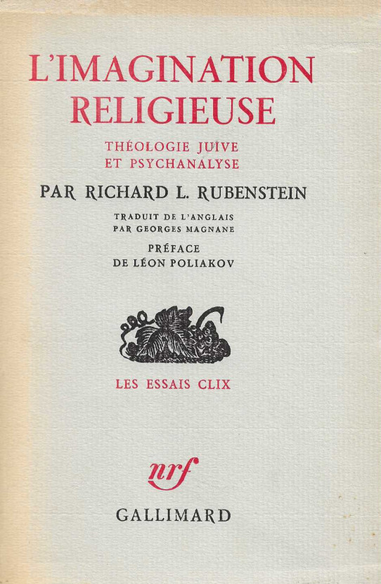 L'imagination religieuse. Théologie juive et psychanalyse.