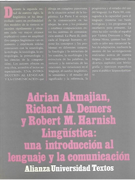 Lingúística: Una introducción al lenguaje y la comunicación.