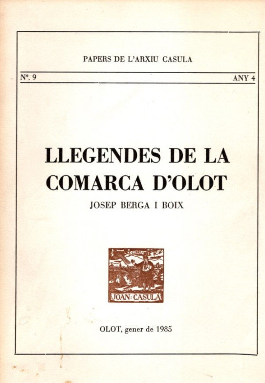 LLEGENDES DE LA COMARCA D'OLOT