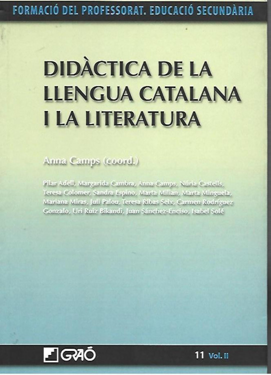 LLENGUA CATLANA I LITERATURA. complements de formació disciplinària. 3 volums