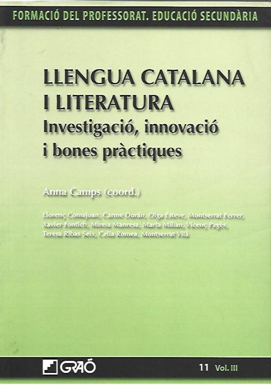 LLENGUA CATLANA I LITERATURA. complements de formació disciplinària. 3 volums