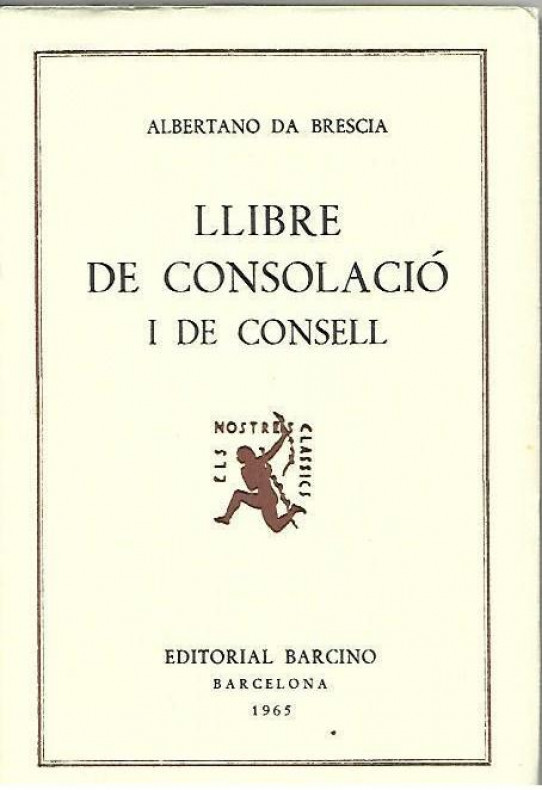 LLIBRE DE CONSOLACIO I DE CONSELL