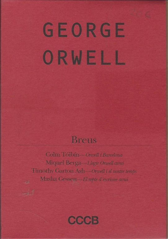 LLIBRES SOBRE GEORGE ORWELL (4 VOLUMS BREUS EN UN ESTOIG)- CATALÀ I ANGLÈS