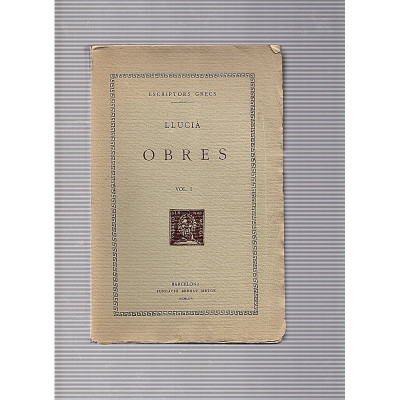 LLUCIÀ, OBRES, I. / Montserrat Jufresa
