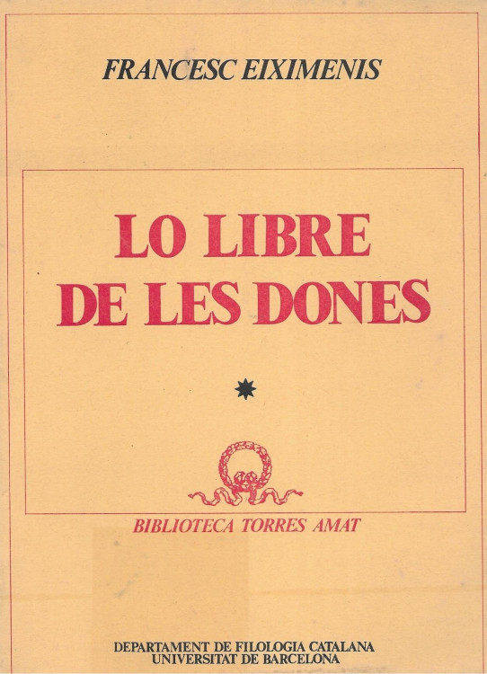 LO LLIBRE DE LES DONES  (Volum 1 de 2)