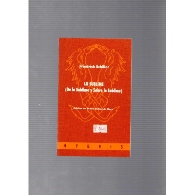 Lo sublime / Friedrich Schiller