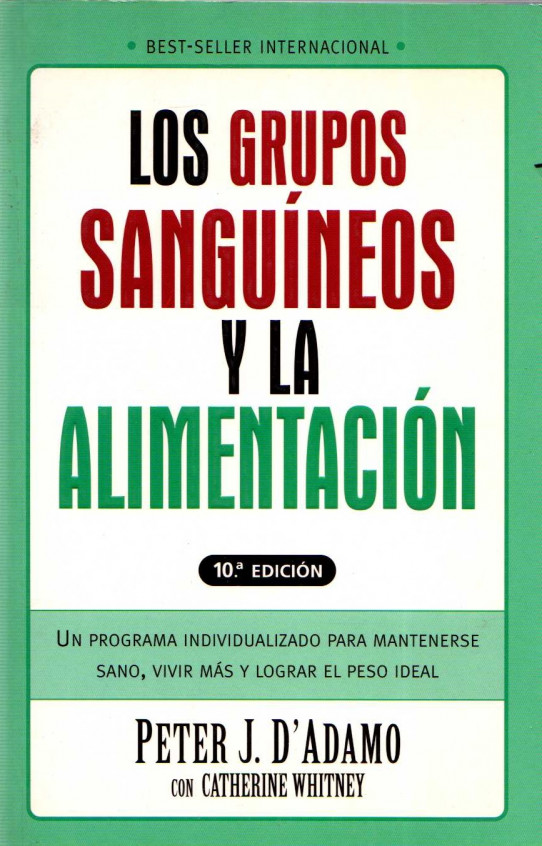 LOS GRUPOS SANGUÍNEOS Y LA ALIMENTACIÓN