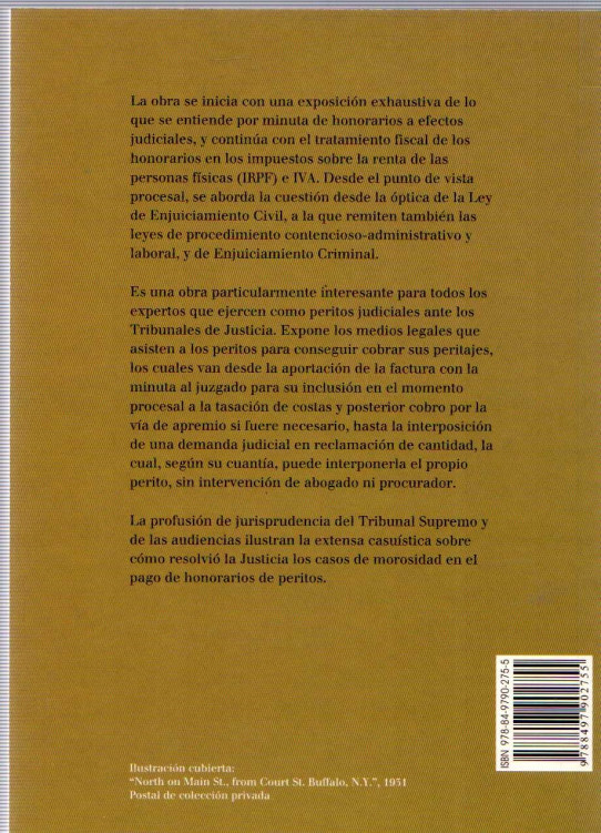 LOS HONORARIOS DE PERITOS JUDICIALES. VÍAS LEGALES PARA SU COBRO