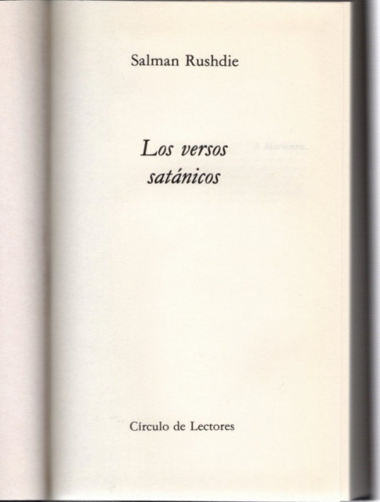 LOS VERSOS SATÁNICOS