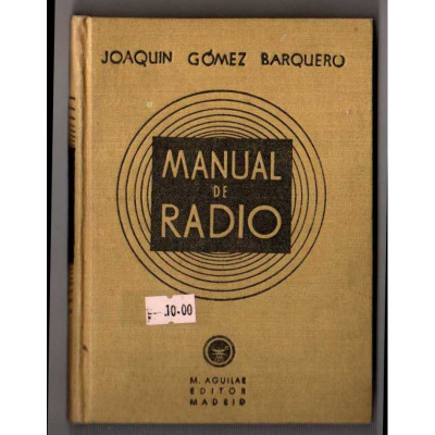 Manual de Radio / J.G. Barquero