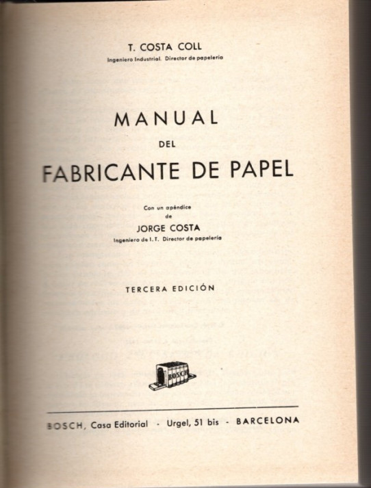 MANUAL DEL FABRICANTE DE PAPEL