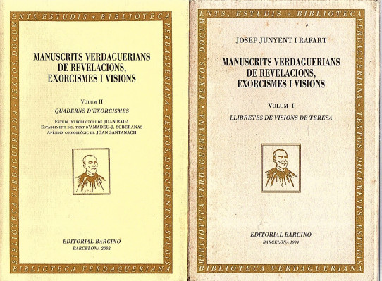 MANUSCRITS VERDAGUERIANS DE REVELACIONS, EXORCISMES I VISIONS 2 VOL.