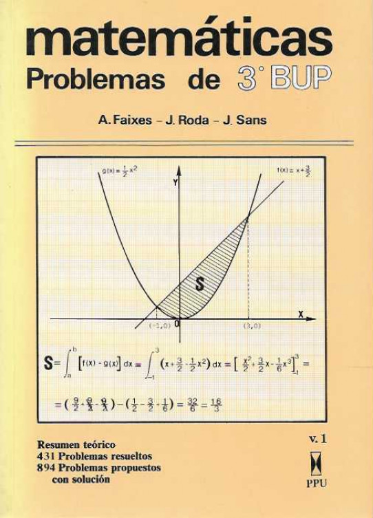 MATEMATICAS. PROBLEMAS DE 3º BUP. --------------condicion excelente-------------------------
