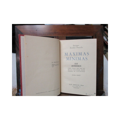 Máximas mínimas. / Enrique Jardiel Poncela.