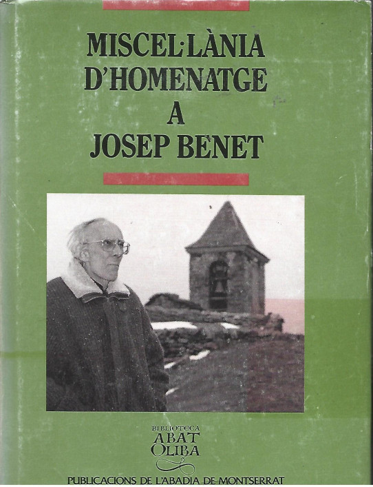 MISCEL.LÀNIA D'HOMENATGE A JOSEP BENET