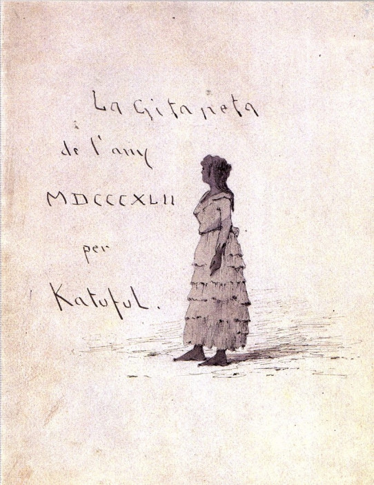 Facsímil de "La Gitanilla" de 1842 por Katuful