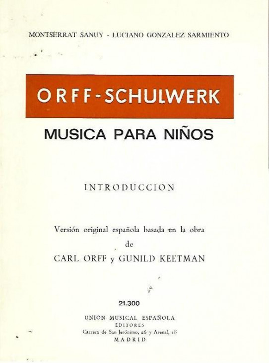 MUSICA PARA NIÑOS. -ORFF-SCHULWERK-