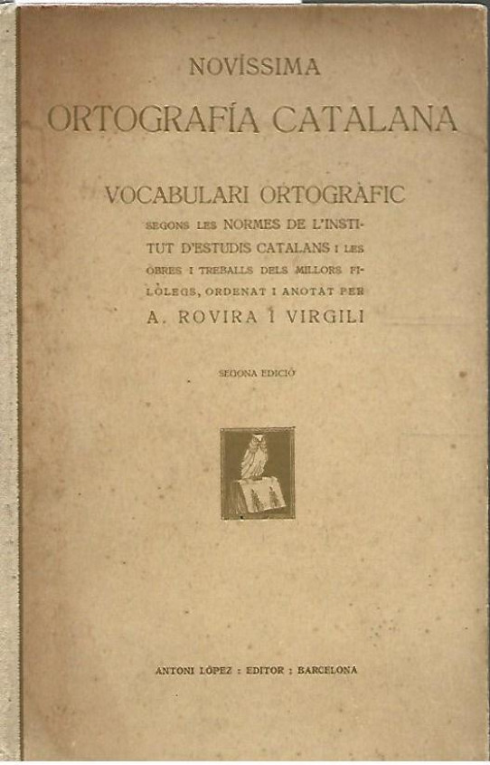NOVÍSSIMA ORTOGRAFÍA CATALANA