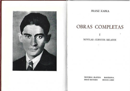 OBRAS COMPLATAS. (Franz Kafka) tomo 1