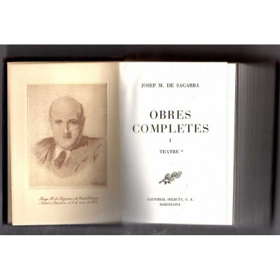 Obres completes - Teatre / Josep M. de Sagarra.