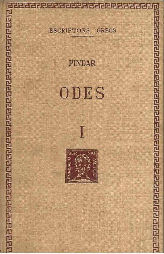ODES Volum I  (Pindar)