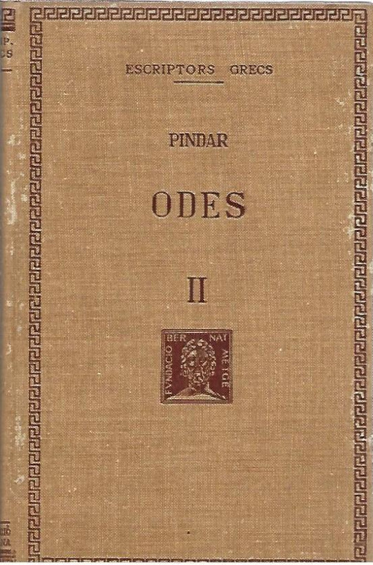 ODES Volum II  (Pindar)