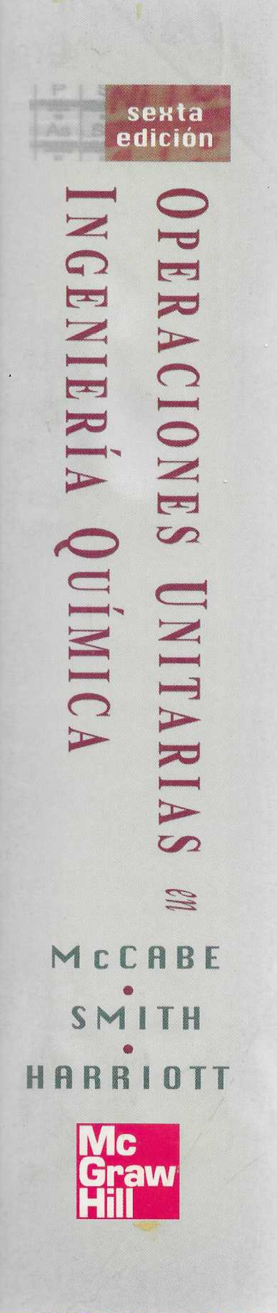 OPERACIONES UNITARIAS EN INGENIERIA QUIMICA  6 EDICION SEXTA EDICION