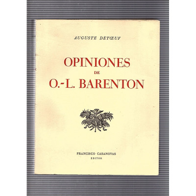 Opiniones de O-L. Barenton / Auguste Detceuf