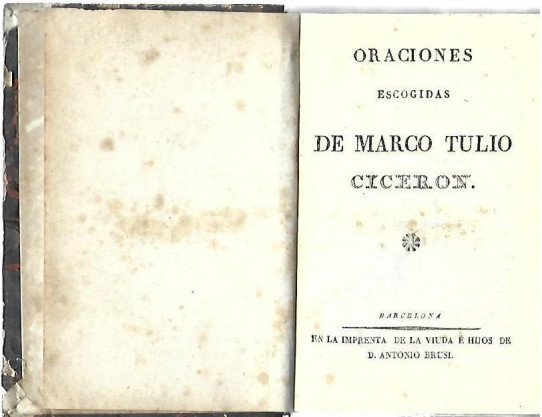 ORACIONES ESCOGIDAS DE MARCO TULIO CICERON