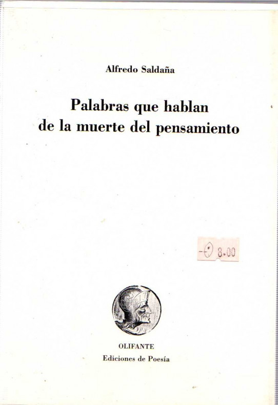 PALABRAS QUE HABLAN DE LA MUERTE DEL PENSAMIENTO