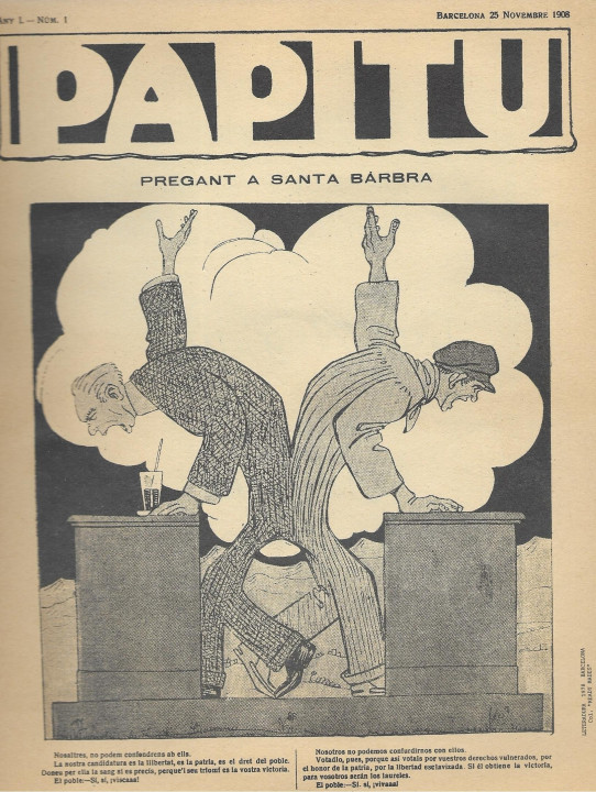 PAPITU  facsimils nº 1 ( 25 de novembre de 1908) al nº 109 (31 de juny de 1909)